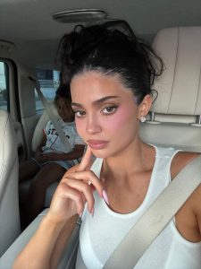 Kylie Jenner Stuns in Plunging Bodycon Dress and Feathery Kitten Heels for Early 29th Birthday Celebration