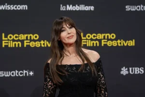 Monica Bellucci Wears Black Lace to The Invite at Locarno 2026