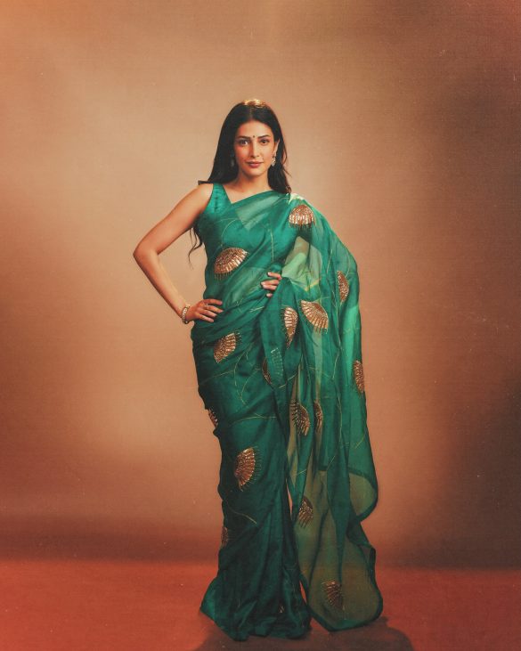 Shruti Haasan Proves That Classic Sarees Can Feel Fresh, Powerful and Trend-Forward