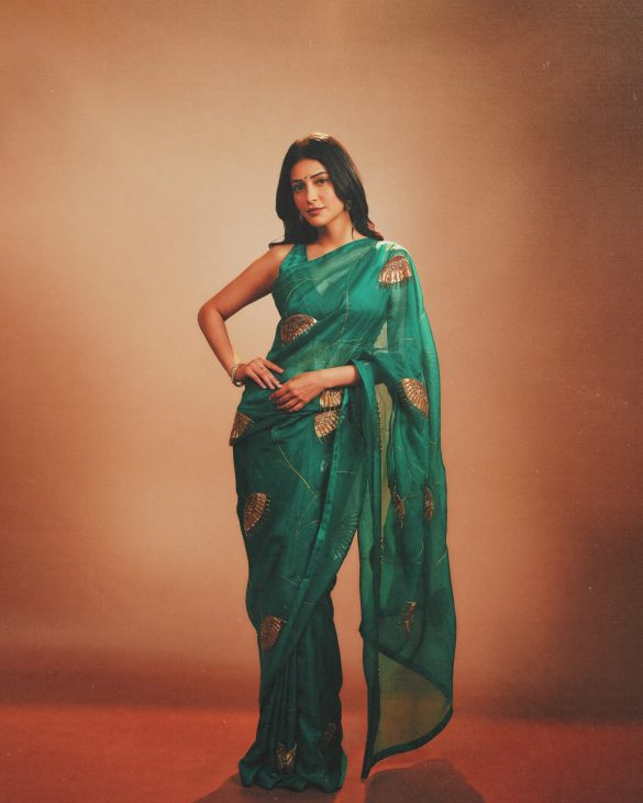 Shruti Haasan Proves That Classic Sarees Can Feel Fresh, Powerful and Trend-Forward