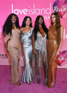 Trinity Tatum in a Silver Fringe Dress at the Love Island USA Reunion